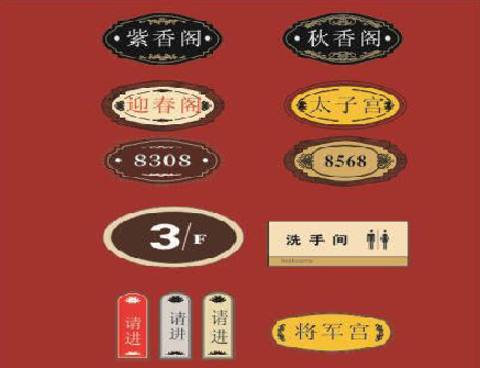 资源门牌设计制作三要素。